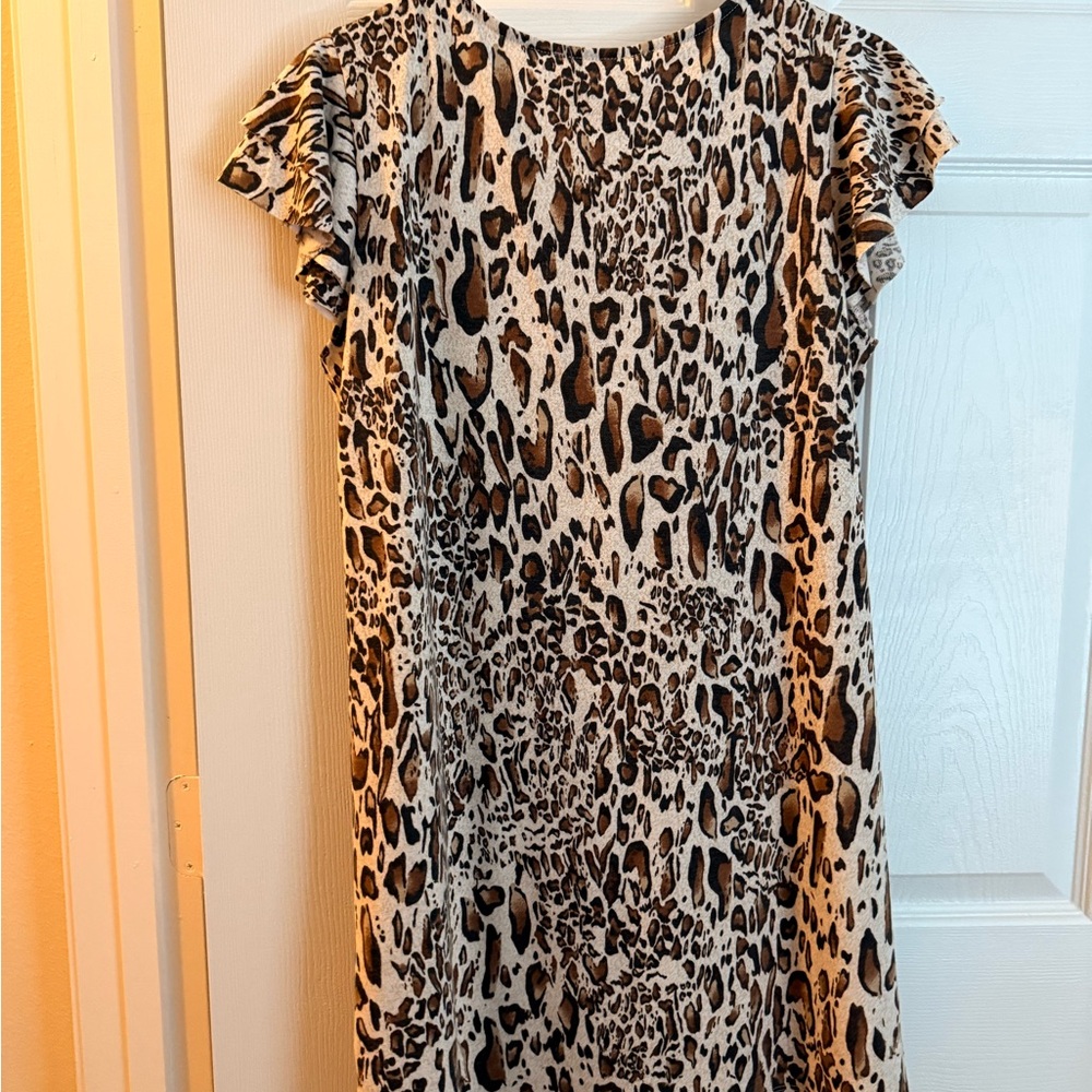 NWOT Ces Femme Animal Print Mini Dress